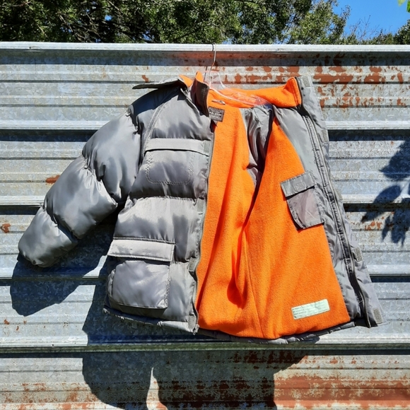 Vintage Style Heavy-duty Arizona Puffer Coat With Removable Sleeves and Hood - Picture 2 of 14